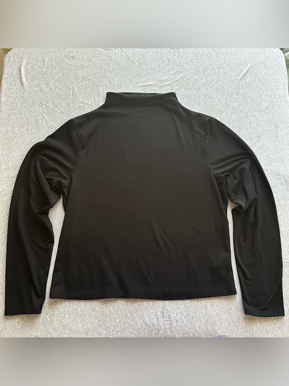 Express Black Long Sleeve Mock Neck Top